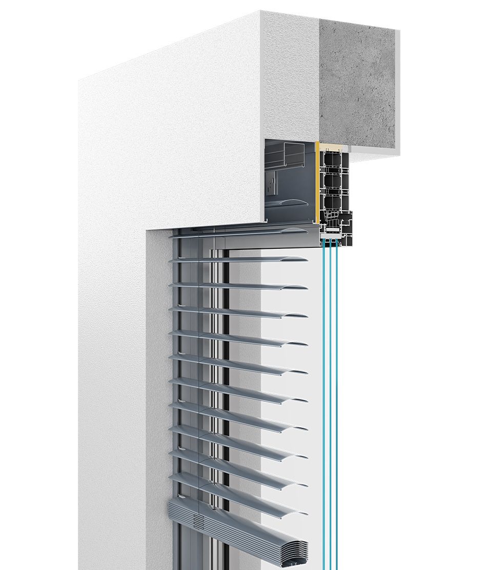 Brise soleil orientable à encastrer